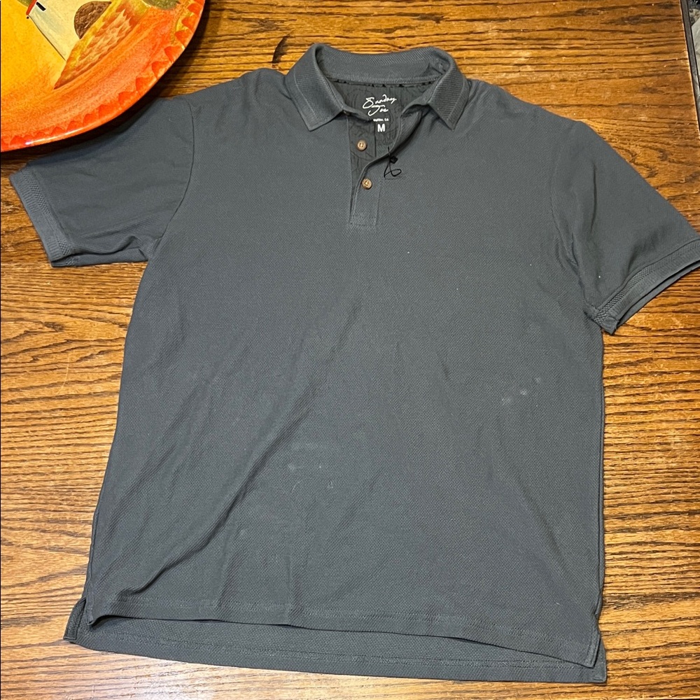 NWOT Sunday Joe Charcoal Polo Shirt